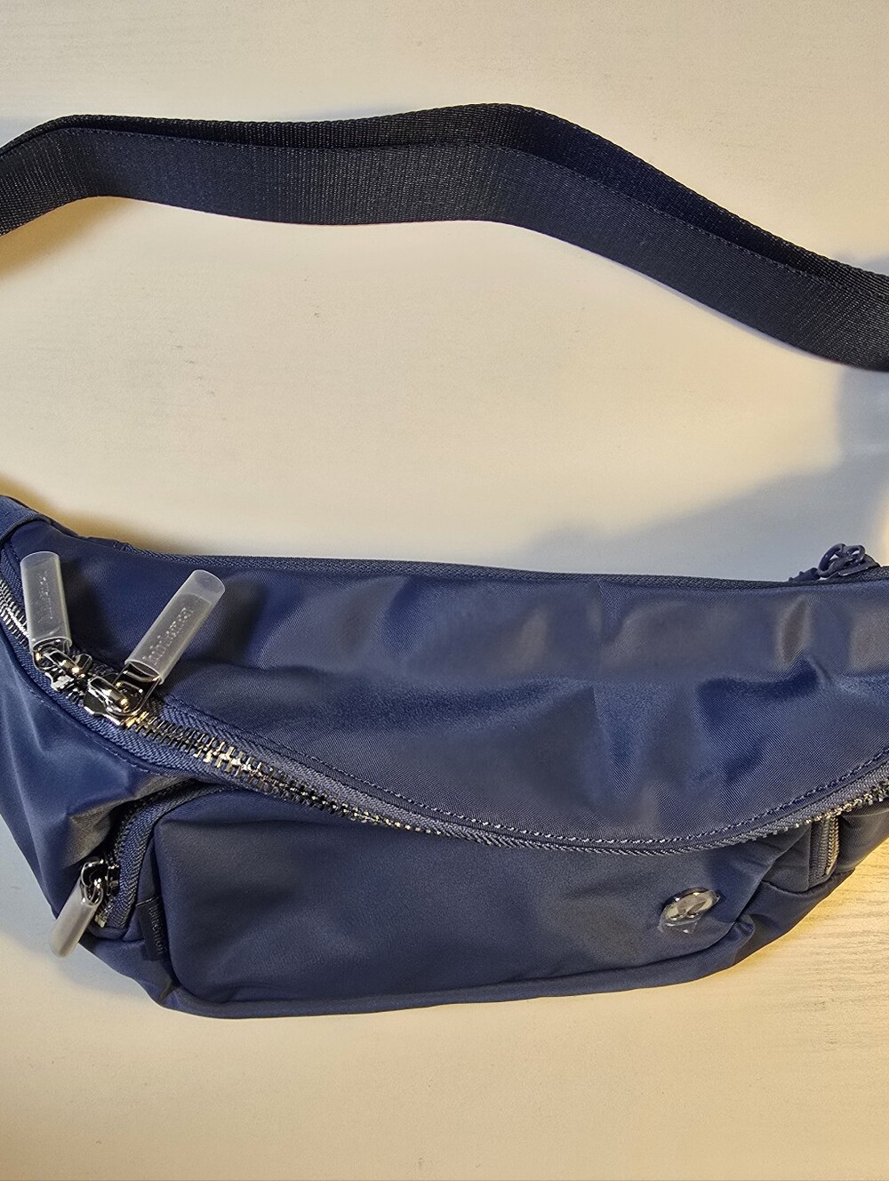 Lululemon XL Everywhere Belt Bag Blue Silver Hardware NWT - Picture 6 of 15
